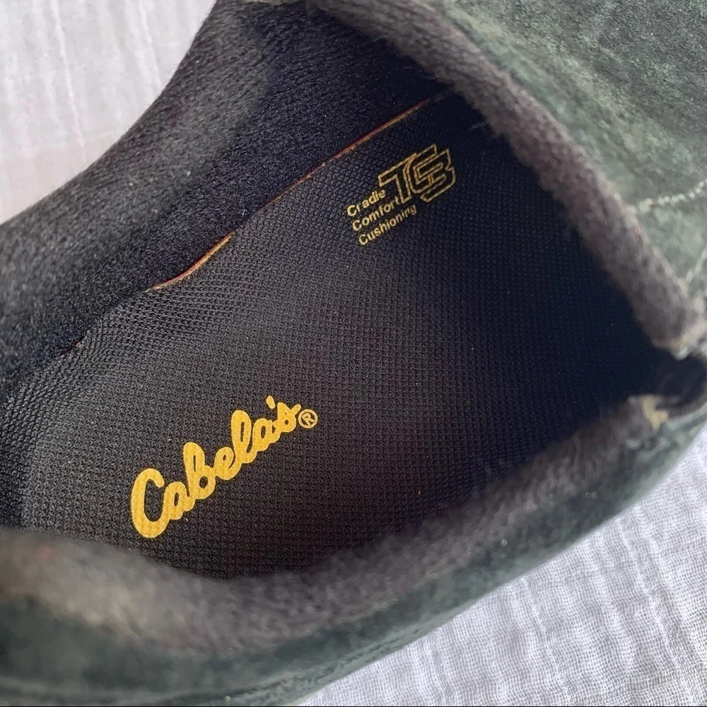CABELA'S Comfort Shoes Slip-On Hiking Walking Black Suede 84-1122 Womens… - Picture 10 of 10